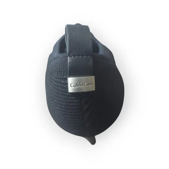 Calvin Klein "Massey" Women's Peep-Toe Bootie Heels Fabric Stretch Black Size 5 - Picture 6 of 8